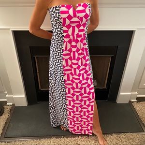 Alice & Trixie Strapless Long Dress